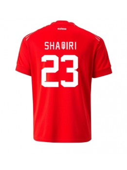 Schweiz Xherdan Shaqiri #23 Heimtrikot WM 2022 Kurzarm